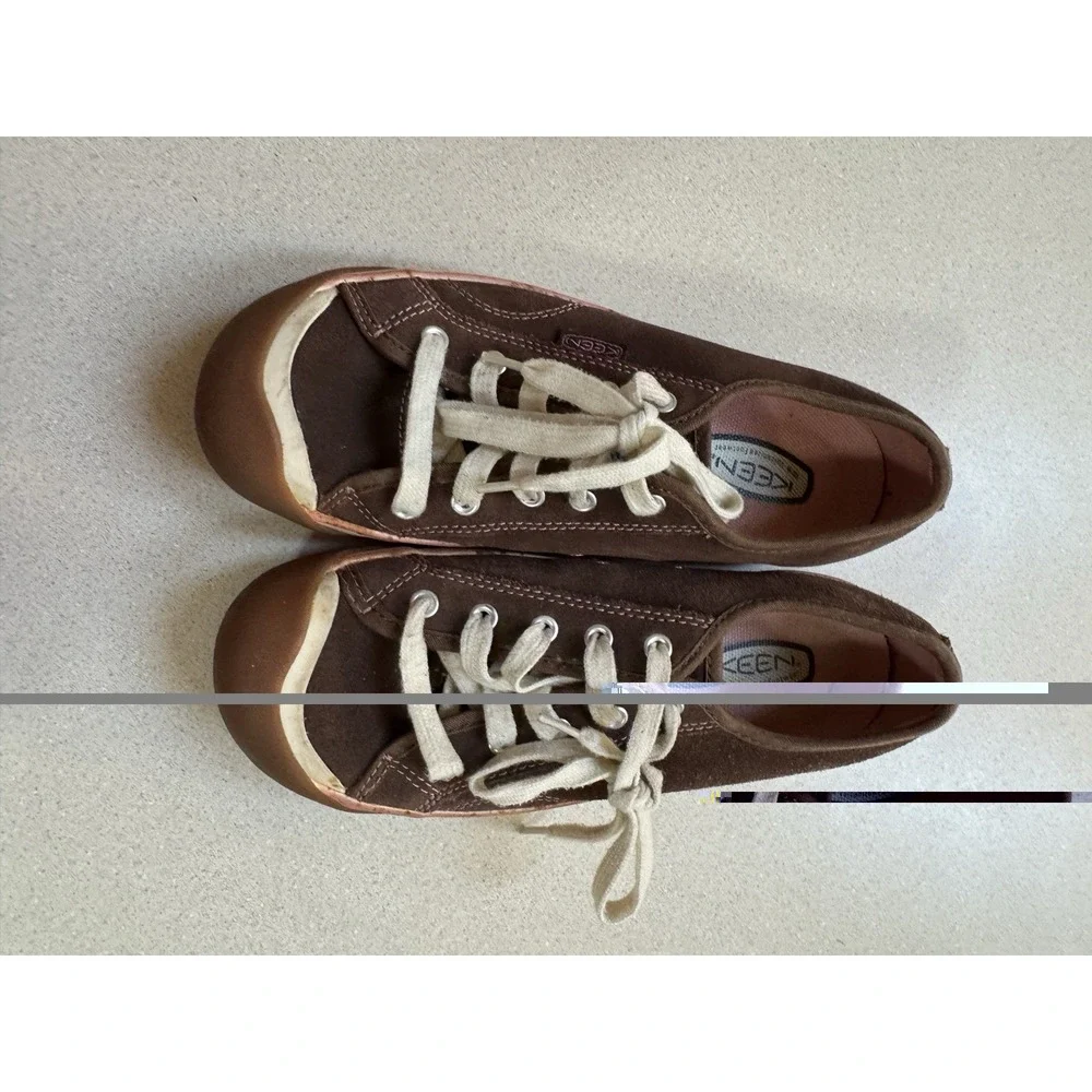 Keen Coronado Hiking Shoe Kids Size 5 Women 6.5 23cm Brown Leather Sneakers